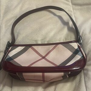 Burberry Pink and Burgundy Wristlet